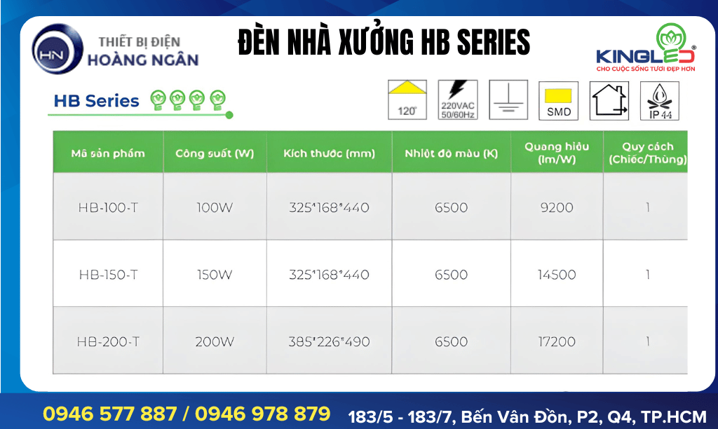 Đèn Nhà Xưởng KingLED HB Series