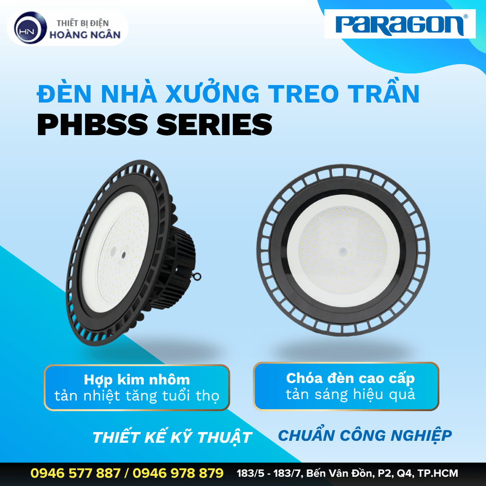 Đèn Nhà Xưởng Treo Trần PHBSS Series Paragon