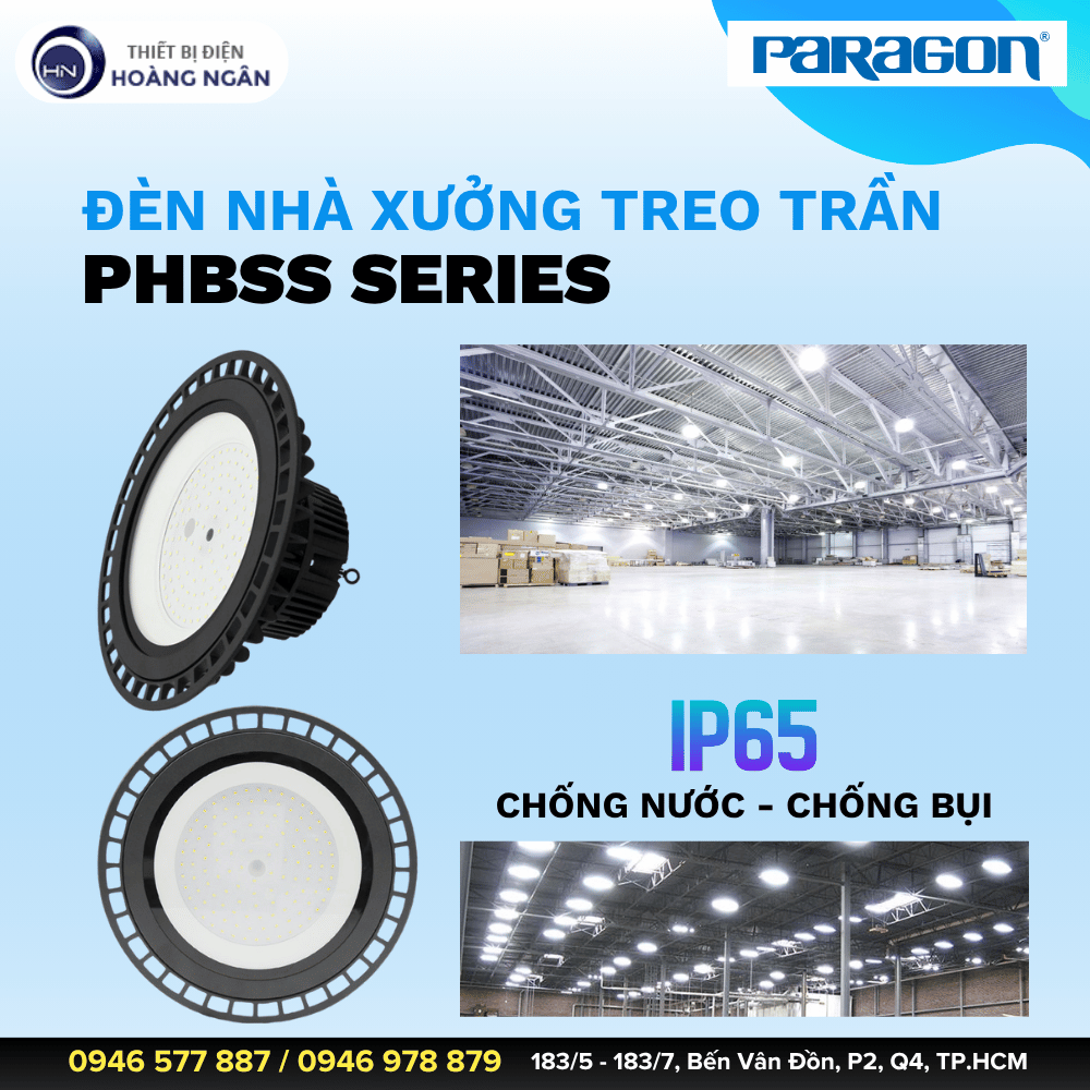 Đèn Nhà Xưởng Treo Trần PHBSS Series Paragon