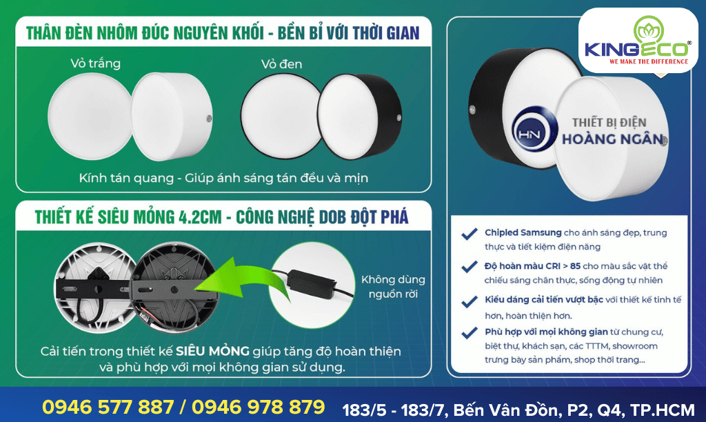 Đèn Ống Bơ EC-OBK Series KingLED