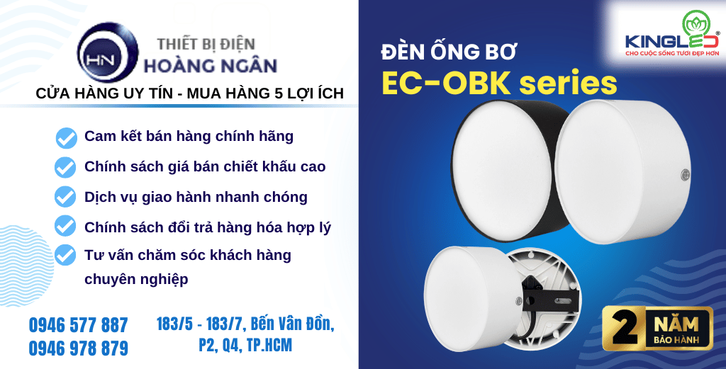 Đèn Ống Bơ EC-OBK Series KingLED