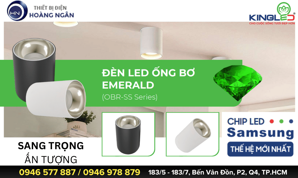 Đèn Ống Bơ Emerald OBR-SS Series KingLed