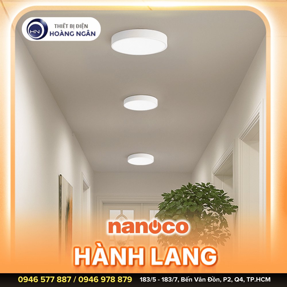 Đèn Ốp Nổi Tràn Viền Nanoco Nancy Series