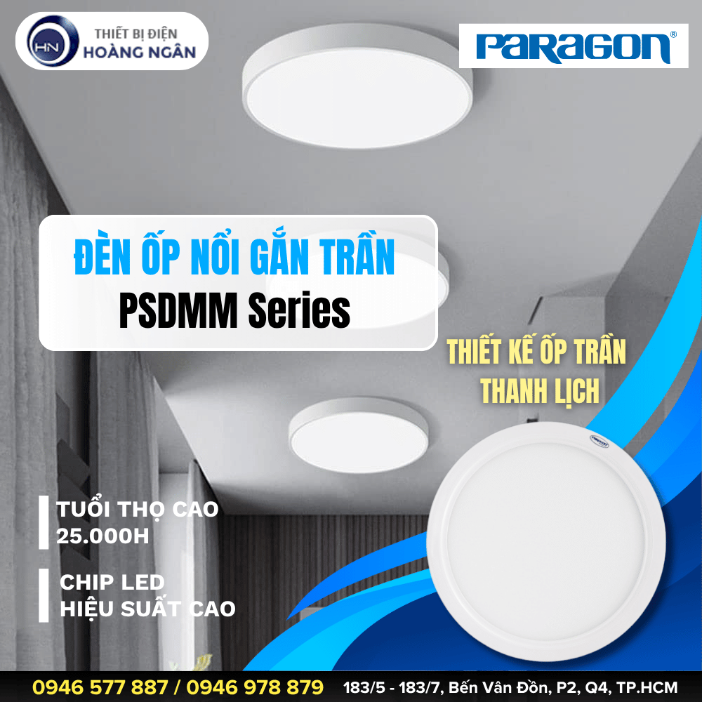 Đèn Ốp Trần Gắn Nổi PSDMM Series Paragon