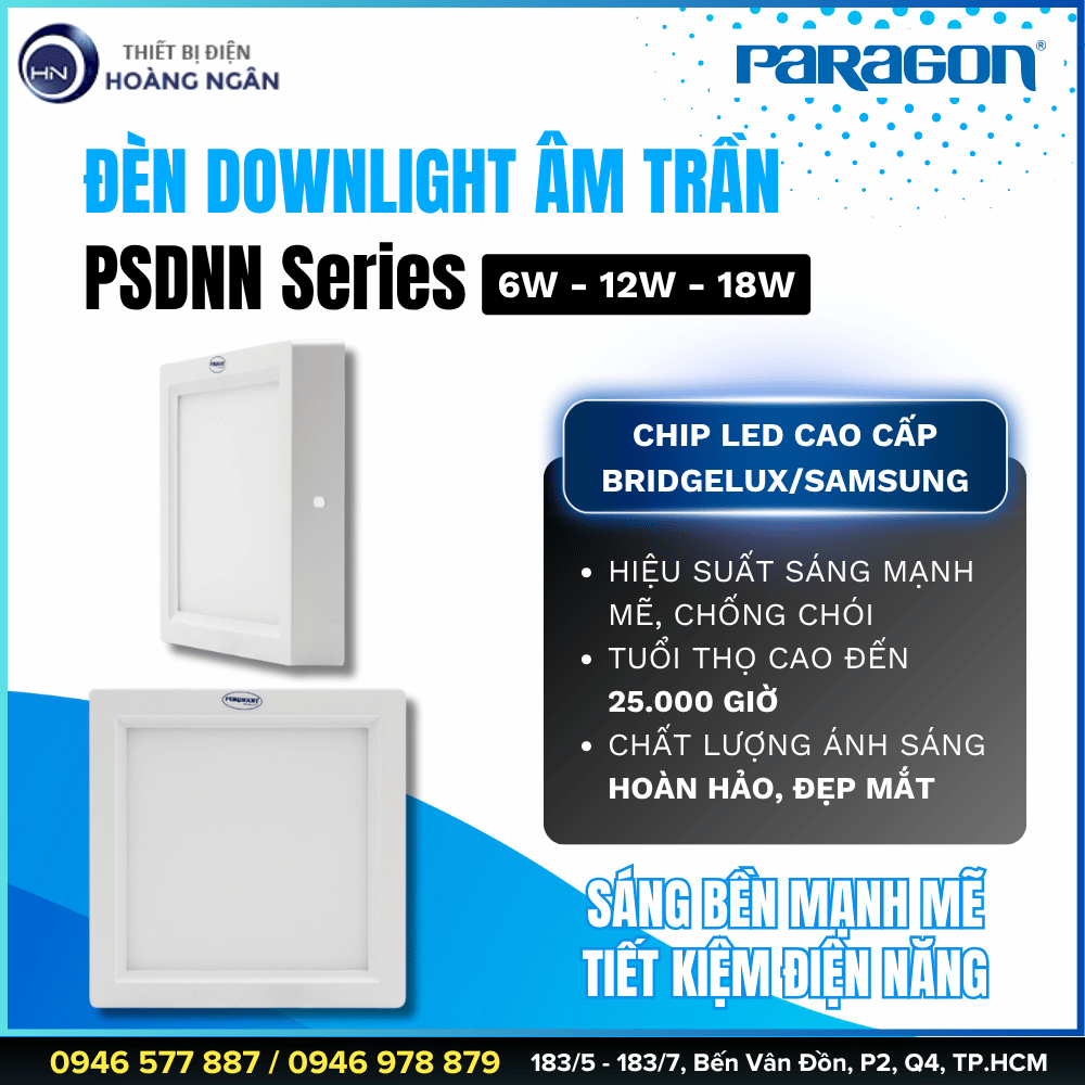 Đèn Ốp Trần Gắn Nổi Paragon PSDNN Series