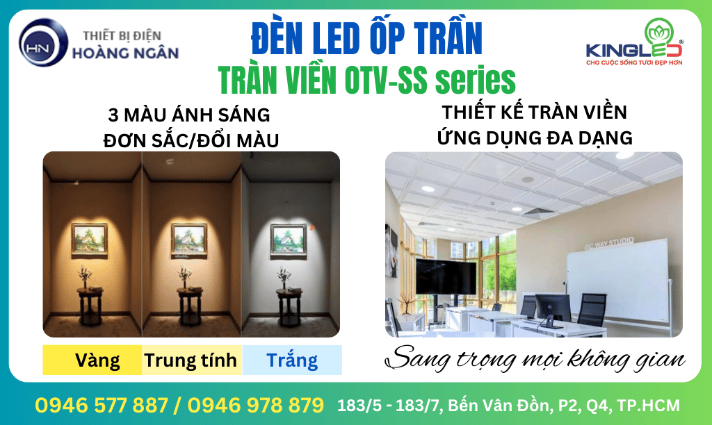 Đèn Ốp Trần Tràn Viền OTV-SS Series