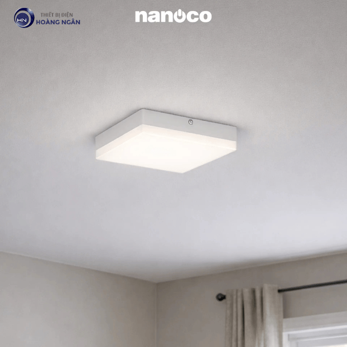 Đèn LED Panel Ốp Nổi Vuông Tràn Viền IP54 Góc Chiếu 120˚ Nanoco | Nancy Series