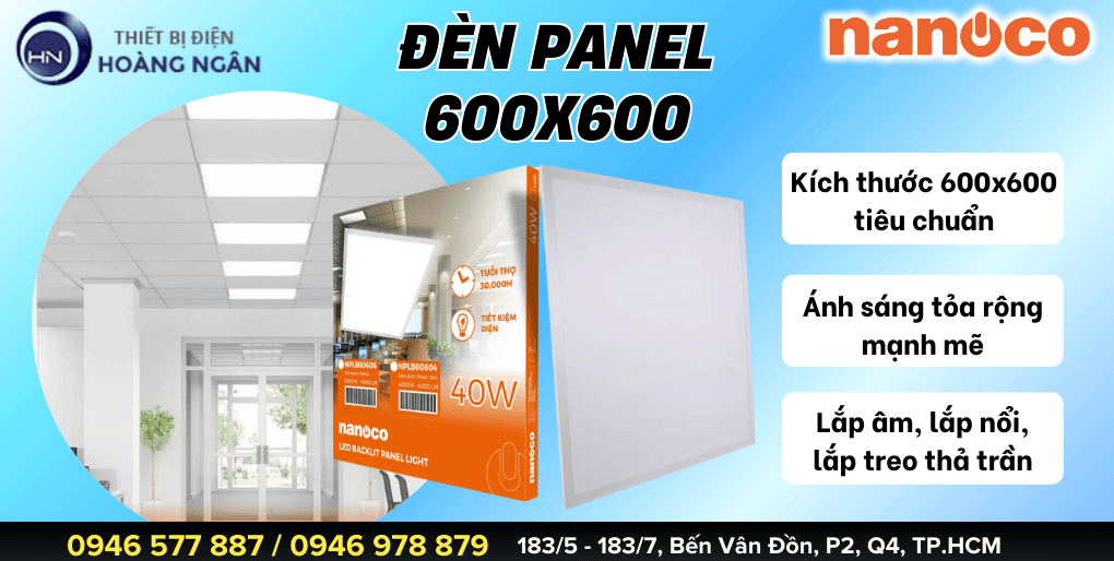 Đèn Panel 600x600 là gì
