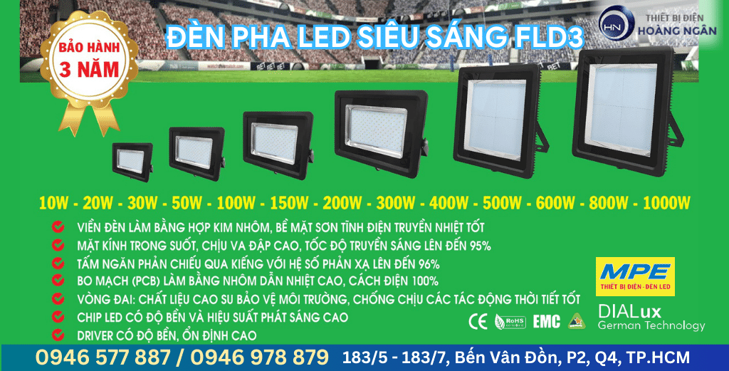 Đèn Pha LED Seri FLD3 MPE