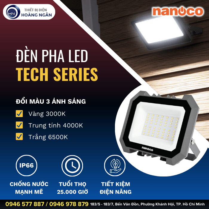 Đèn Pha LED Nanoco Tech Series