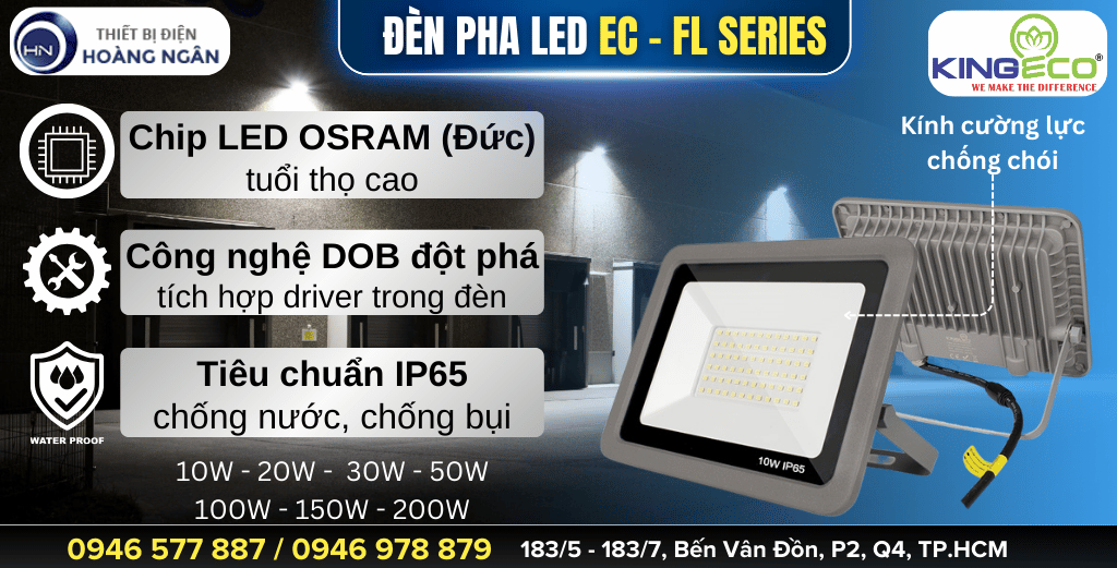 Đèn Pha LED Ngoài Trời KingECO EC-FL Series