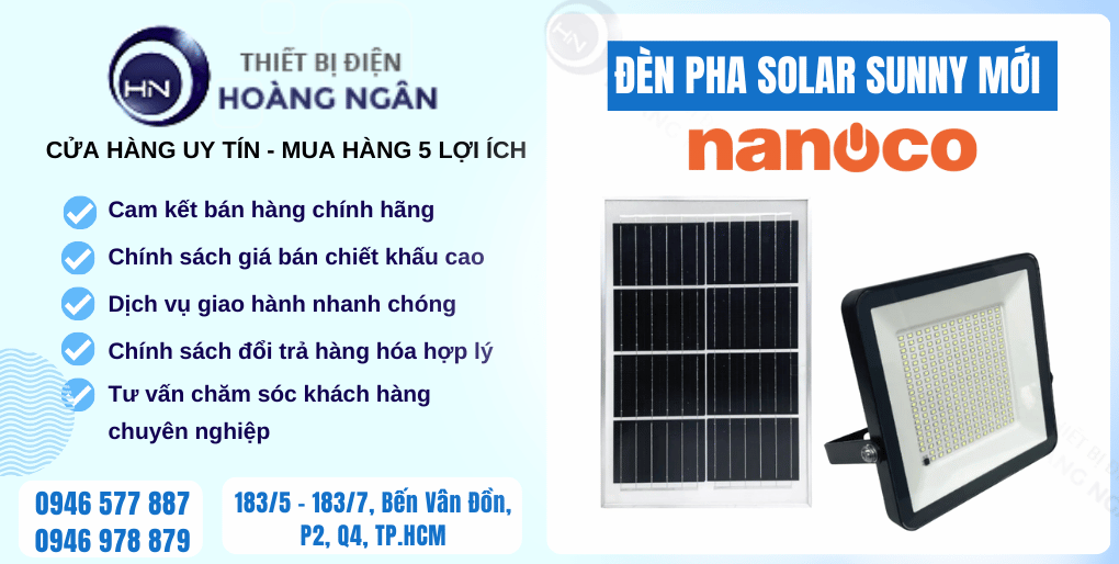 Đèn Pha LED Ngoài Trời Solar Sunny Series