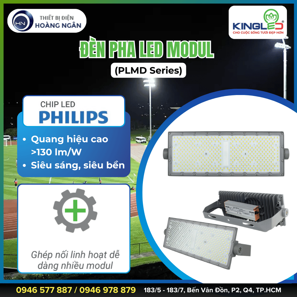 Đèn Pha LED Ngoài Trời Modul (PLMD Series) KingLED