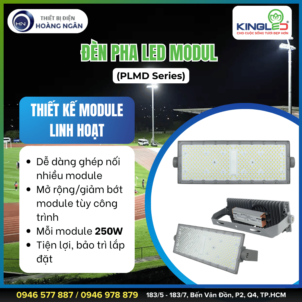 Đèn Pha LED Ngoài Trời Modul (PLMD Series) KingLED