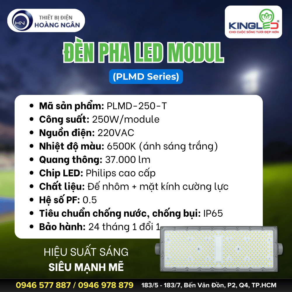 Đèn Pha LED Ngoài Trời Modul (PLMD Series) KingLED