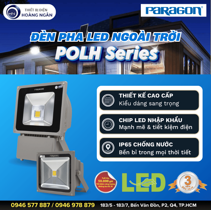 Đèn Pha LED Ngoài Trời Paragon POLH Series