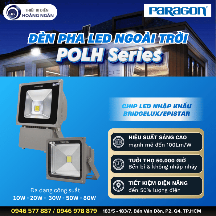 Đèn Pha LED Ngoài Trời Paragon POLH Series