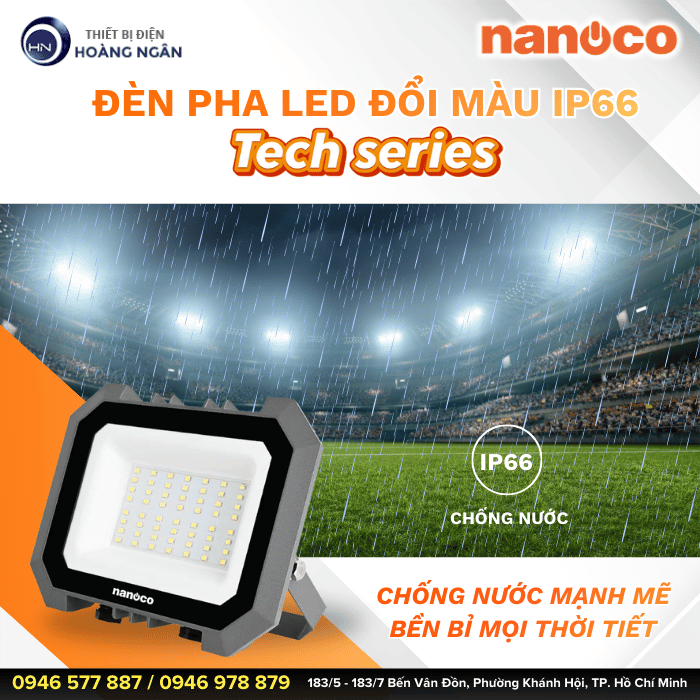 Đèn Pha LED Ngoài Trời Nanoco - Tech Series