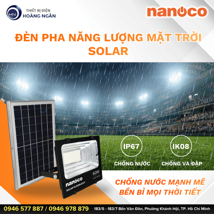 Đèn Pha LED Solar Nanoco