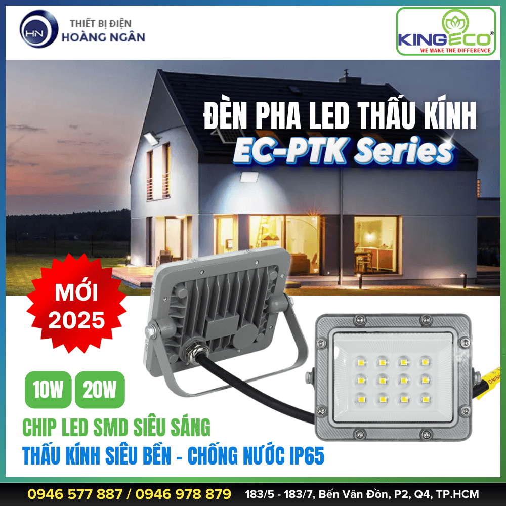 Đèn Pha LED Thấu Kính KingEco EC-PTK Series