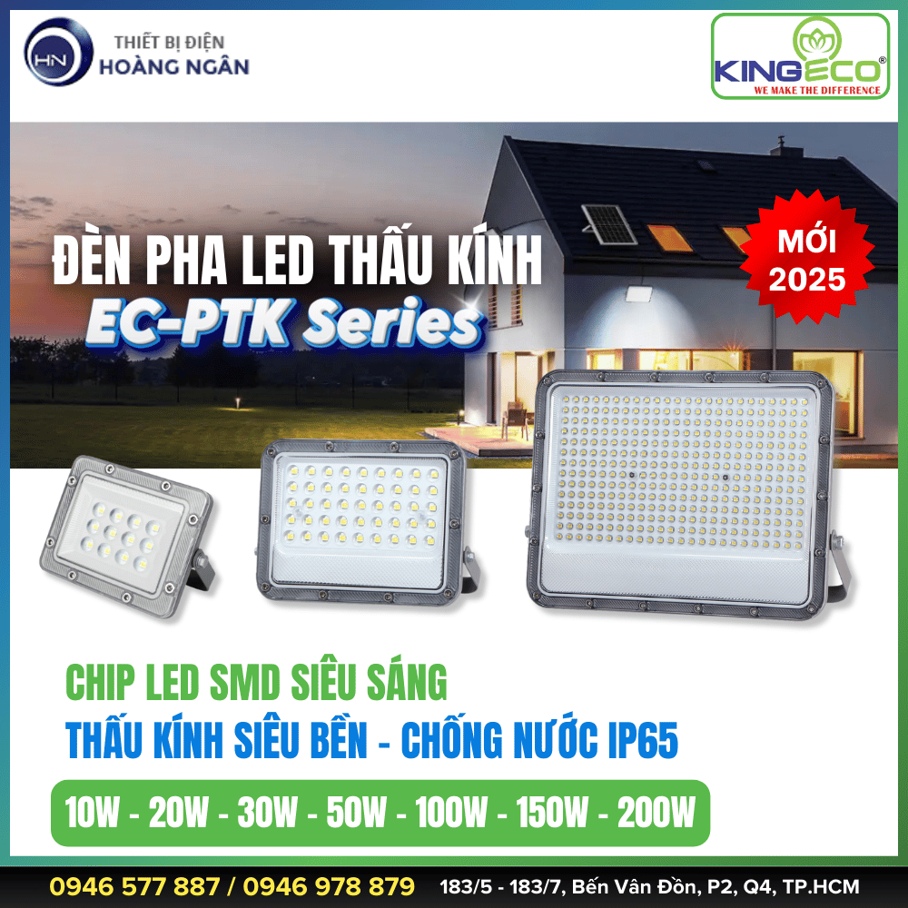 Đèn Pha LED Thấu Kính KINGECO  EC-PTK Series