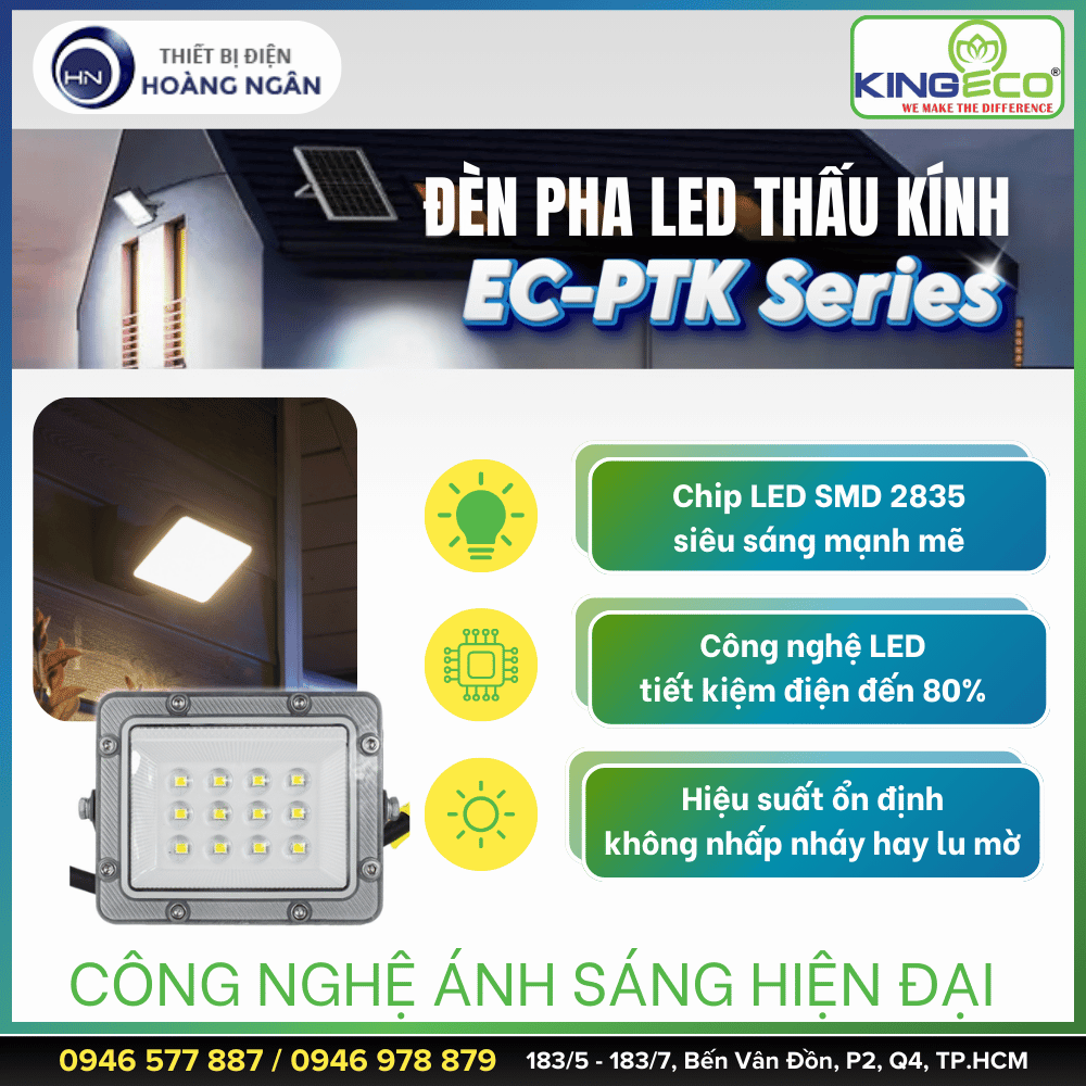 Đèn Pha LED Thấu Kính KingEco EC-PTK Series