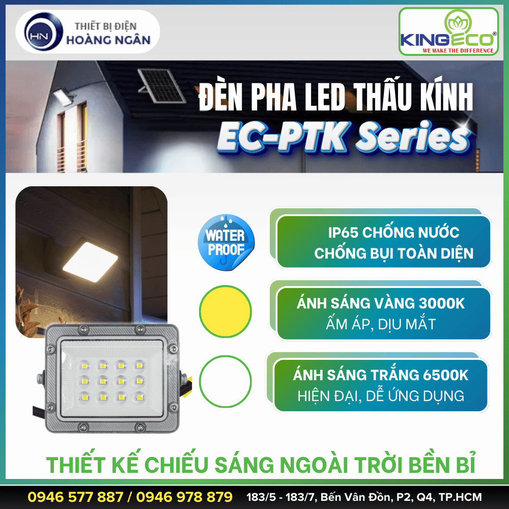 Đèn Pha LED Thấu Kính KingEco EC-PTK Series