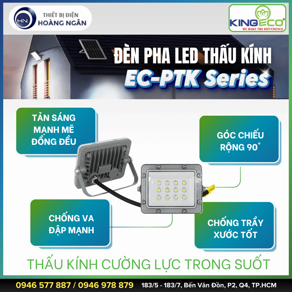 Đèn Pha LED Thấu Kính KINGECO  EC-PTK Series