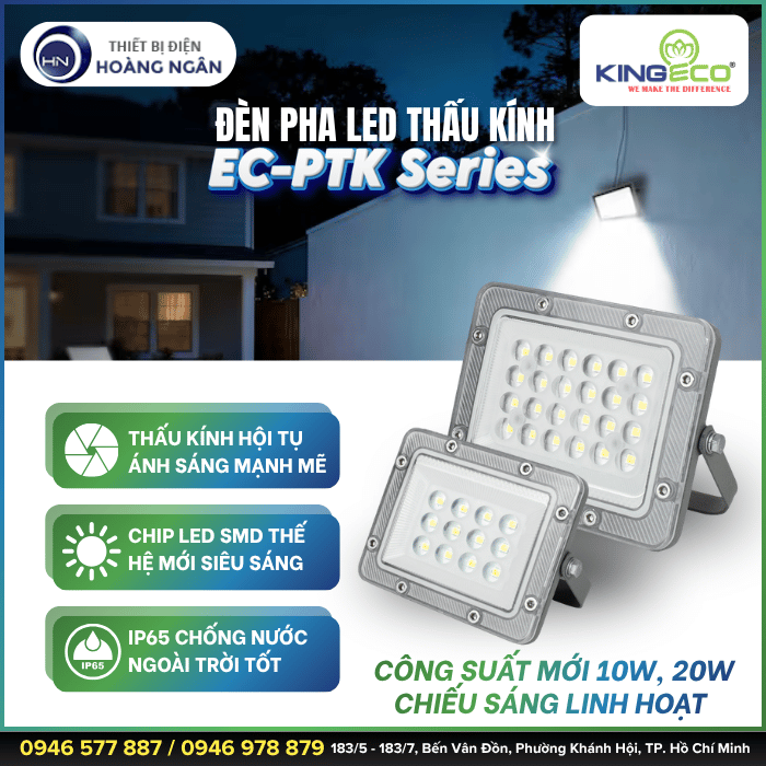 Đèn Pha LED Thấu Kính Kingeco EC-PTK Series