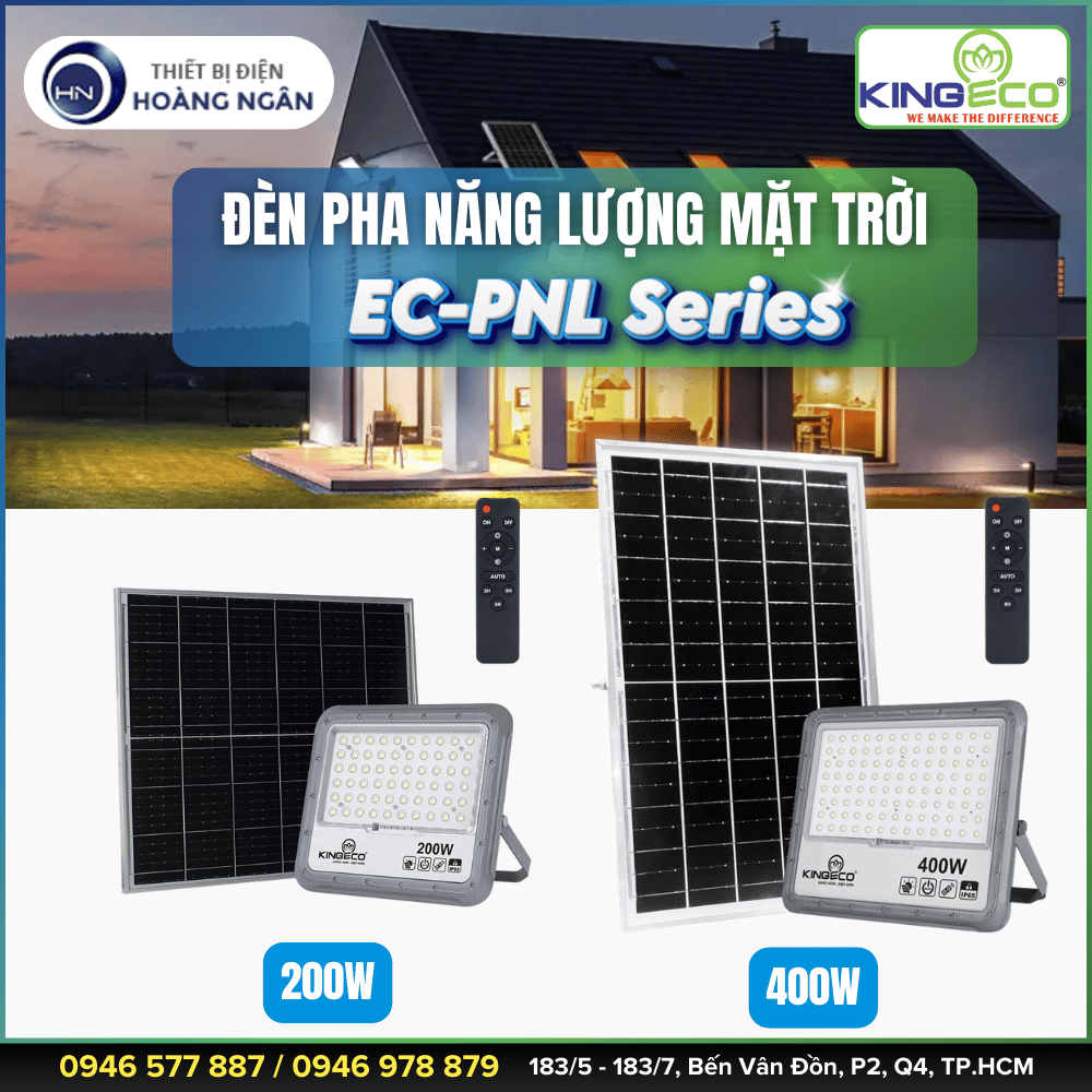 Đèn Pha Năng Lượng Mặt Trời KINGECO (EC-PNL Series)