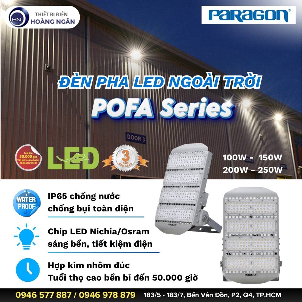 Đèn Pha Ngoài Trời Paragon POFA Series