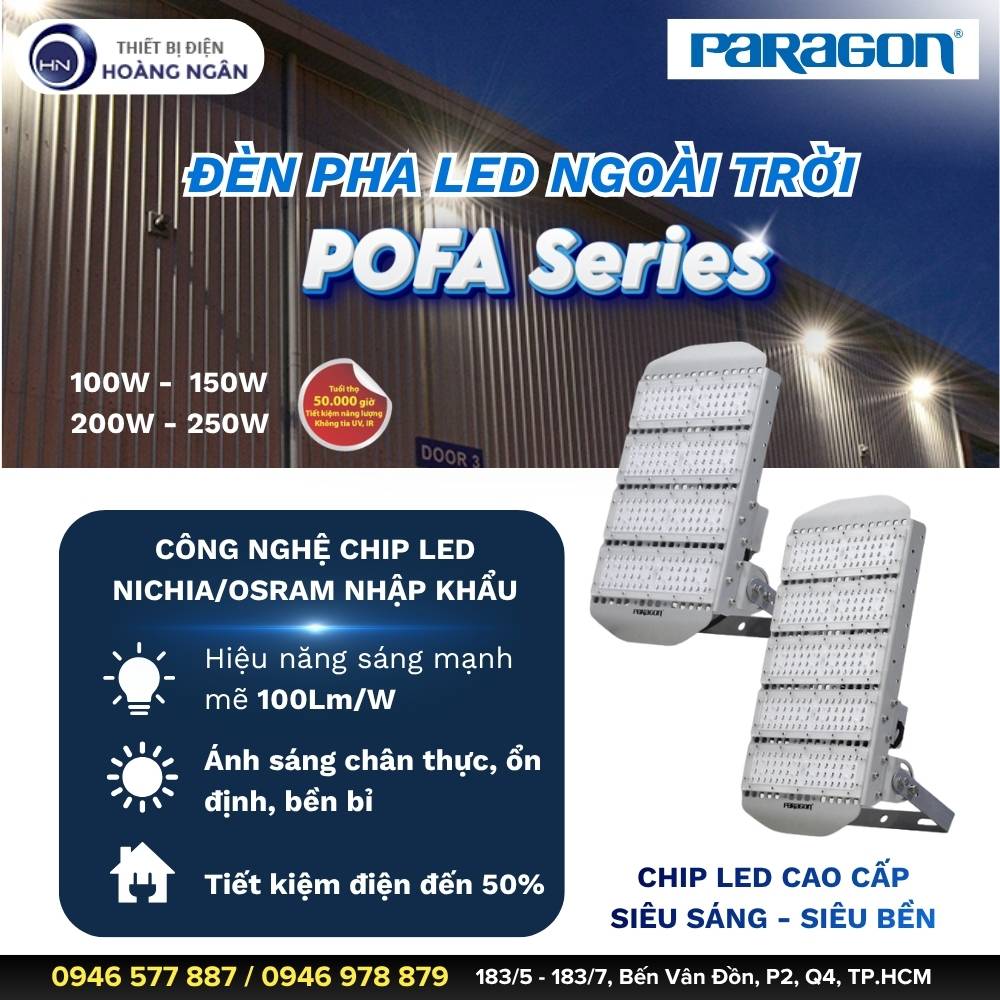 Đèn Pha Ngoài Trời Paragon POFA Series