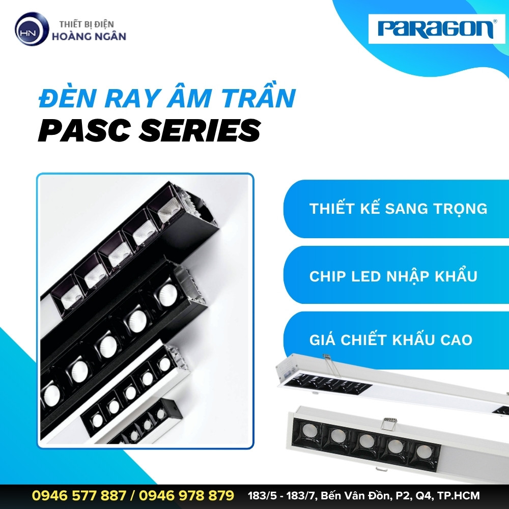 Đèn Ray Âm Trần PASC Series Paragon