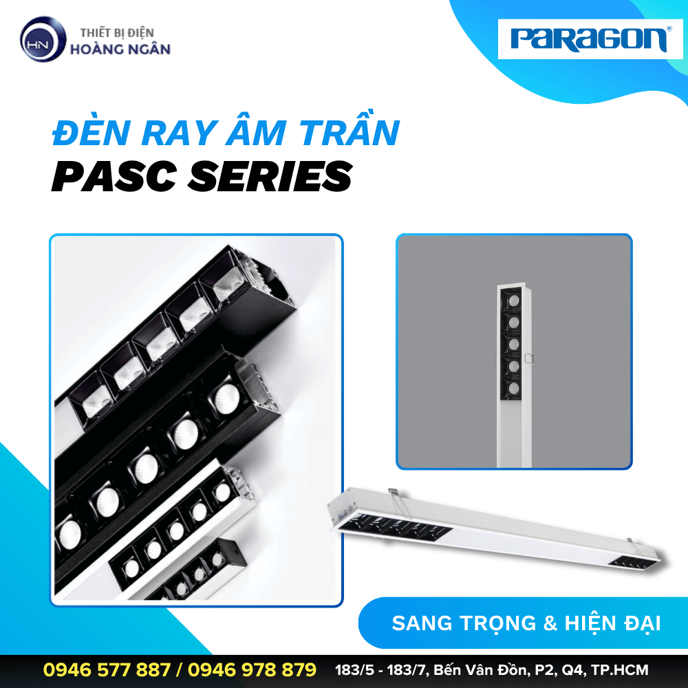 Đèn Ray Âm Trần PASC Series Paragon