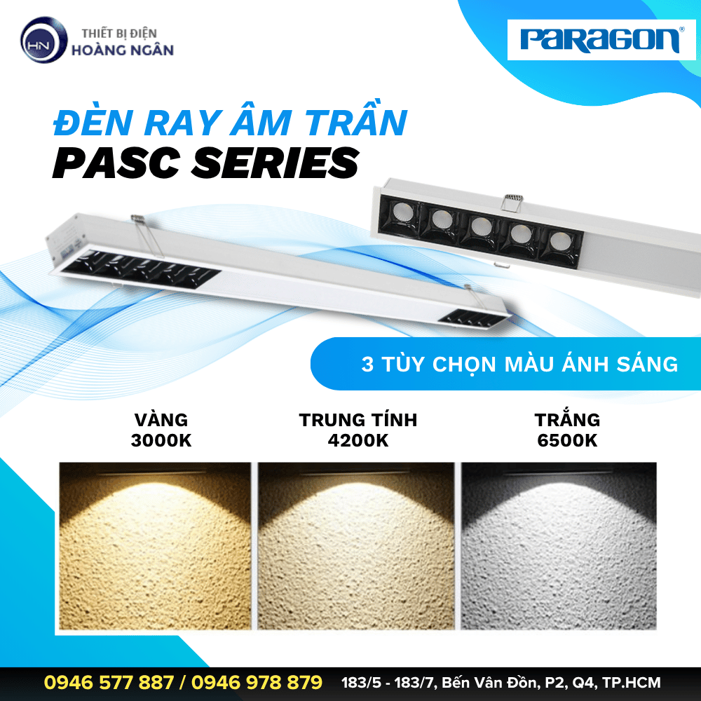 Đèn Ray Âm Trần PASC Series Paragon