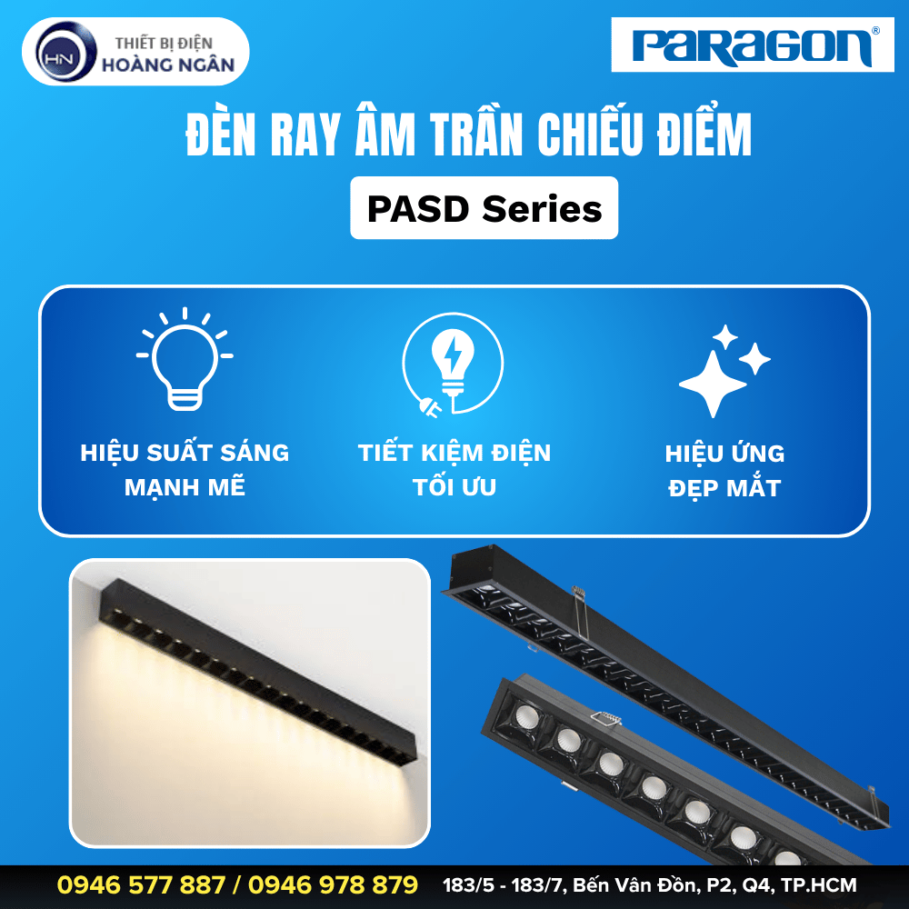 Đèn Ray Âm Trần PASD Series Paragon