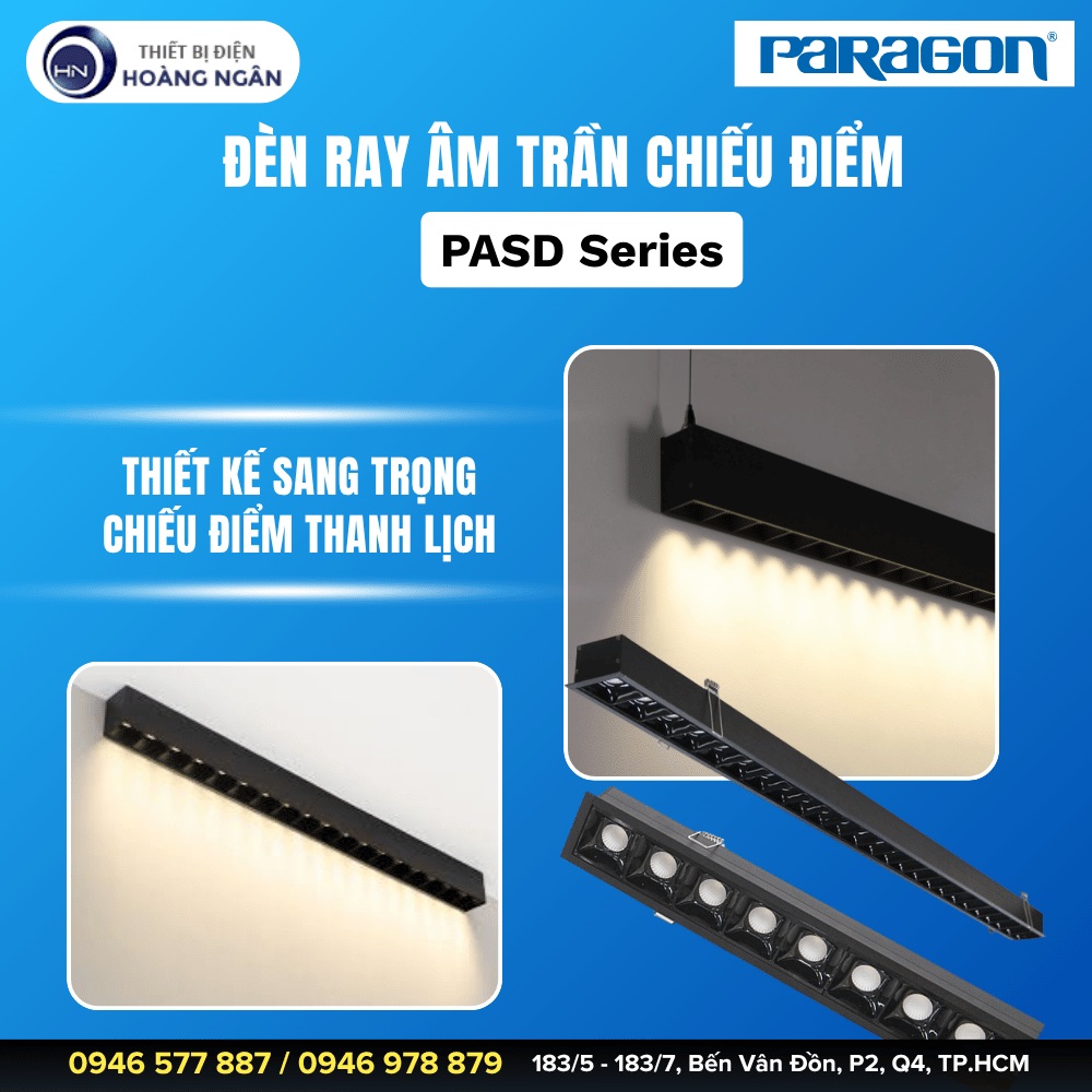 Đèn Ray Âm Trần PASD Series Paragon