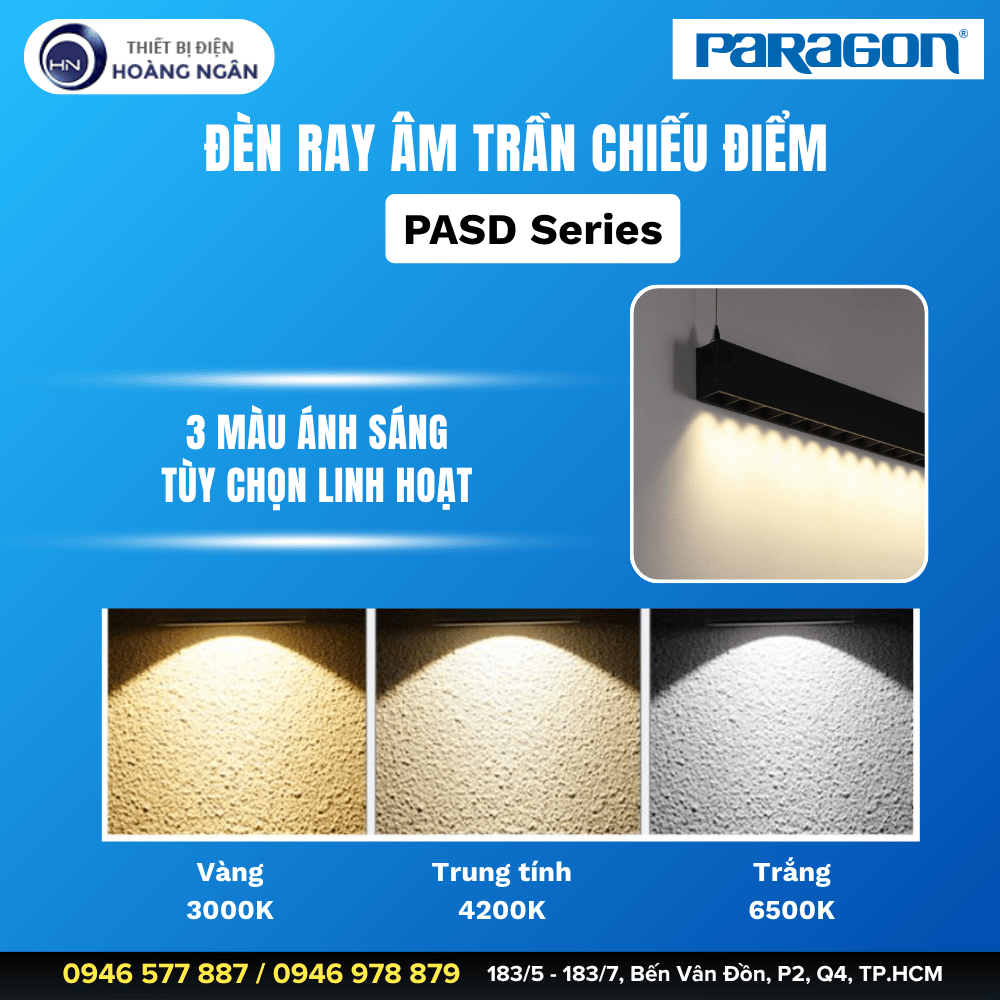 Đèn Ray Âm Trần PASD Series Paragon