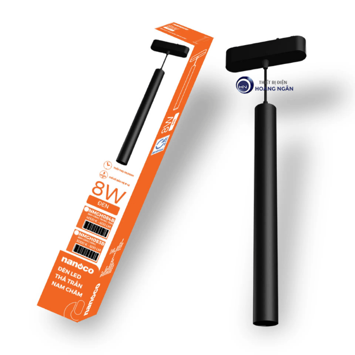 Đèn LED Thả Trần Gắn Ray Nam Châm 8W NMGH083B Nanoco