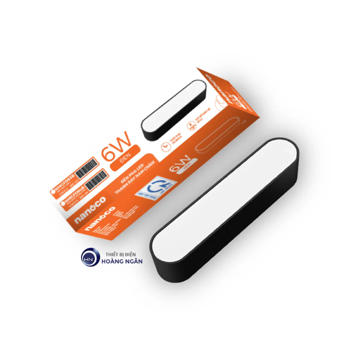 Đèn LED Pha Gắn Ray Nam Châm 6W NMGF063B Nanoco