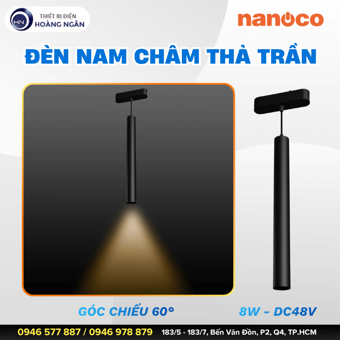 Đèn Ray Nam Chân Thả Trần Nanoco NMGH083B