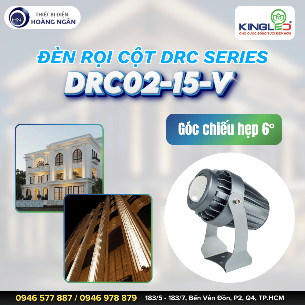 Đèn Rọi Cột DRC02-15-V KINGLED (DRC Series)
