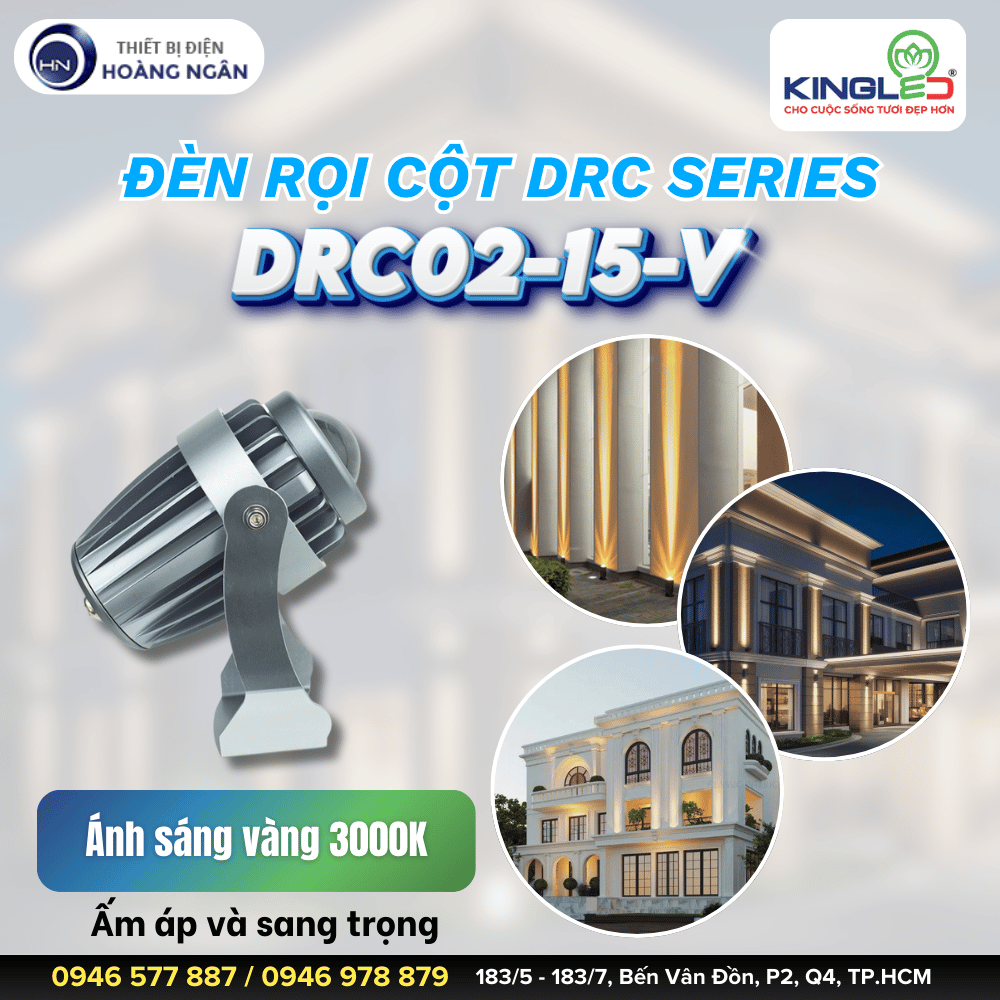 Đèn Rọi Cột DRC02-15-V KINGLED (DRC Series)
