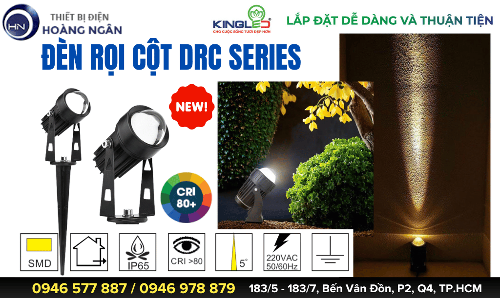 Đèn Rọi Cột KingLED DRC Series