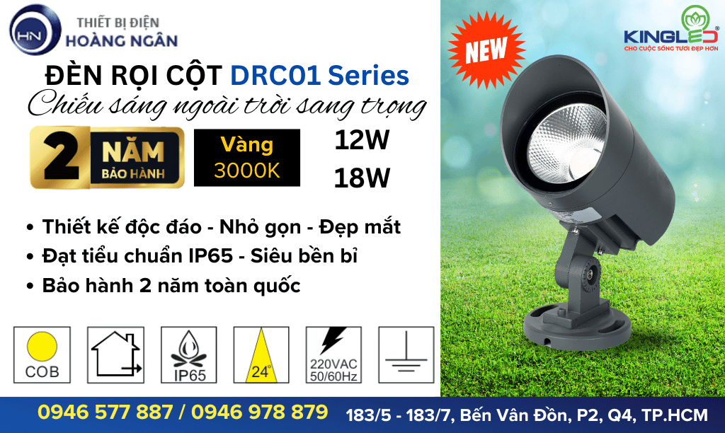 Đèn Rọi Cột KingLED - DRC01 Series