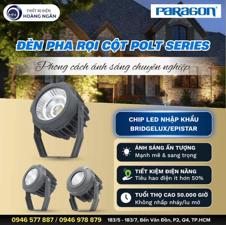 Đèn Rọi Cột Ngoài Trời POLT Series Paragon