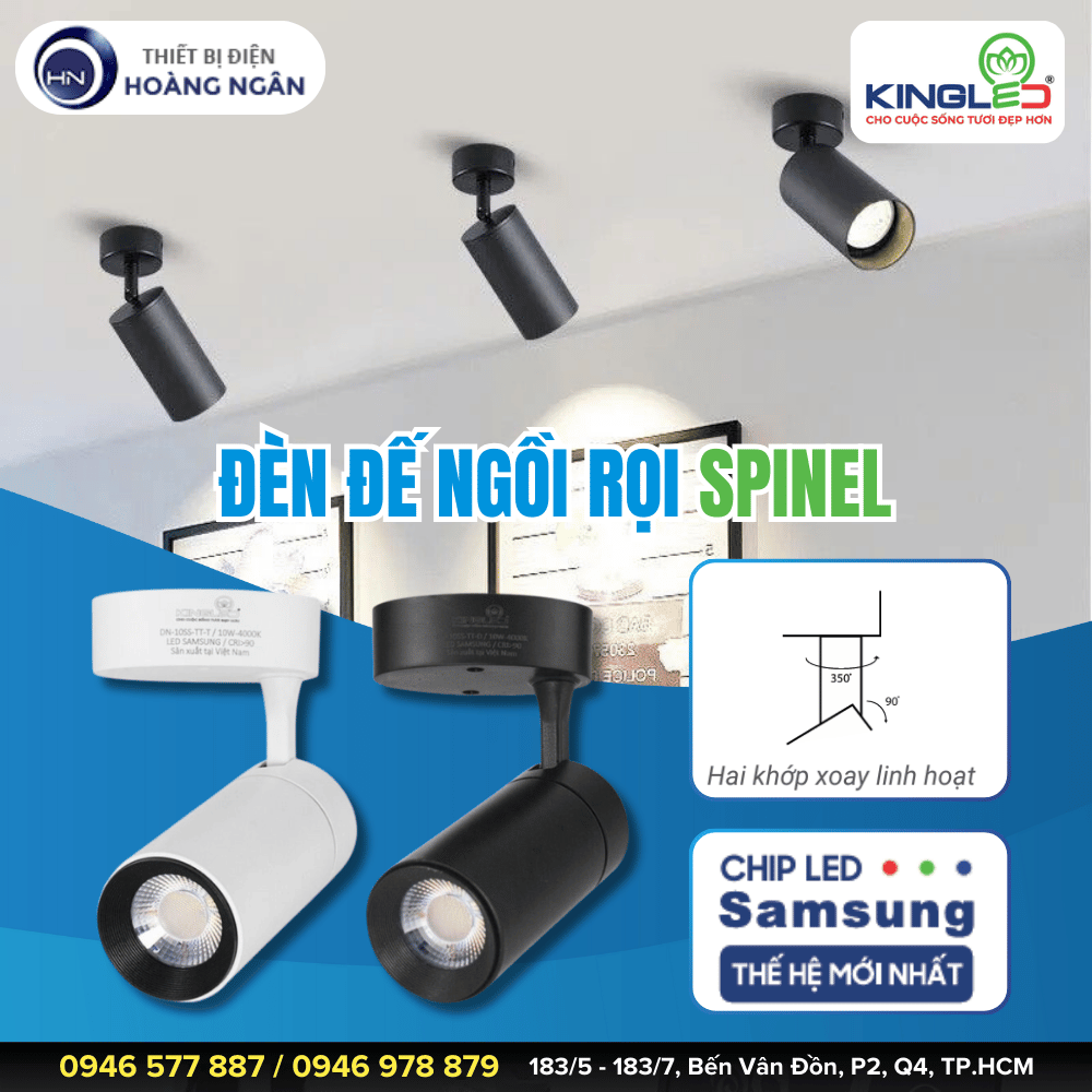 Đèn Rọi Đế Ngồi SPINEL KingLED DN Series