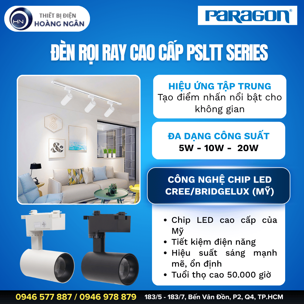 Đèn Rọi Ray Cao Cấp Paragon PSLTT Series