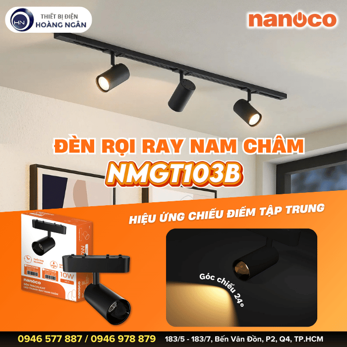 Đèn Rọi Ray Nam Châm Nanoco NMGT103B