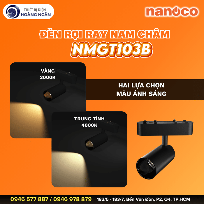 Đèn Rọi Ray Nam Châm Nanoco NMGT103B
